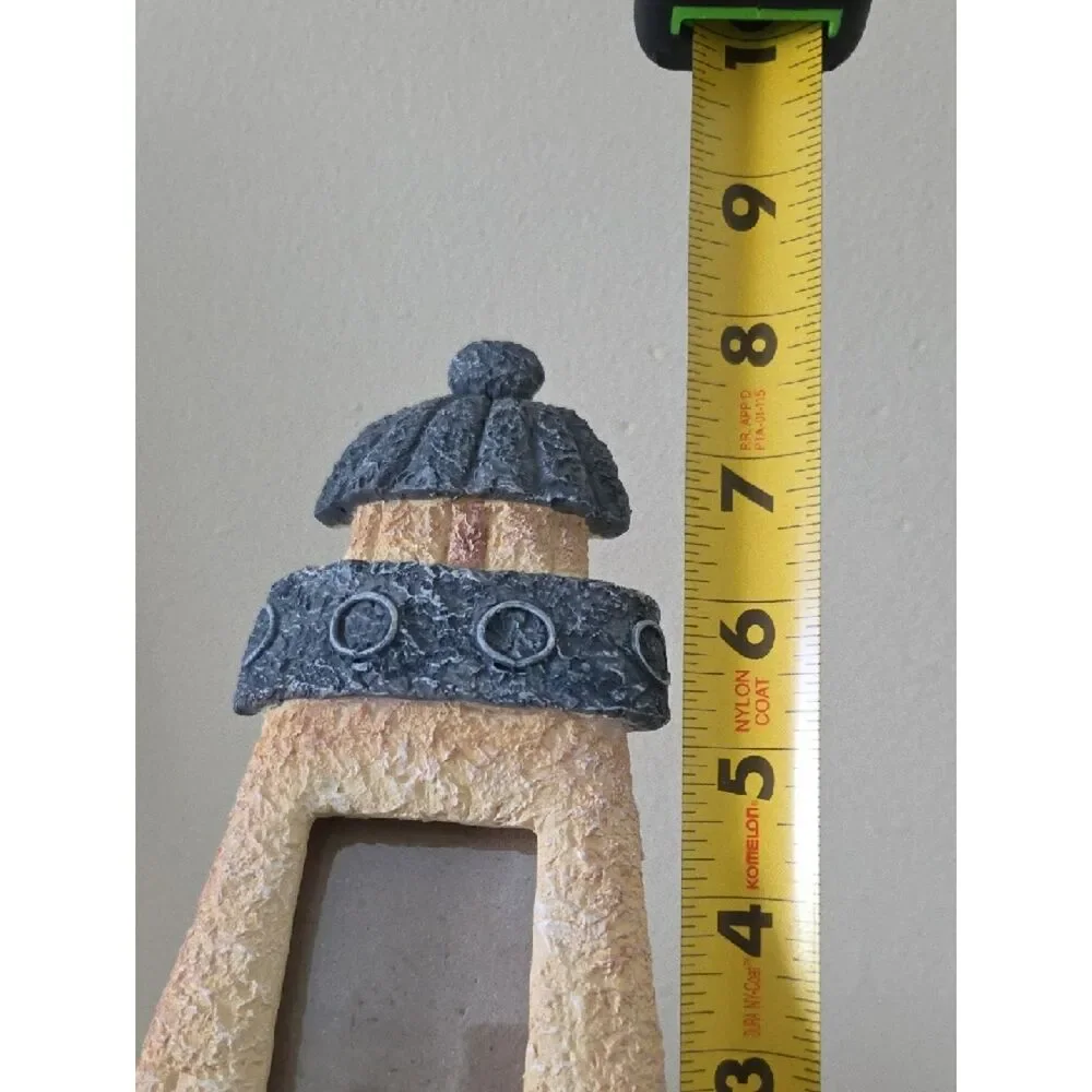 Decorative Yellow and Gray Lighthouse Photo Frame